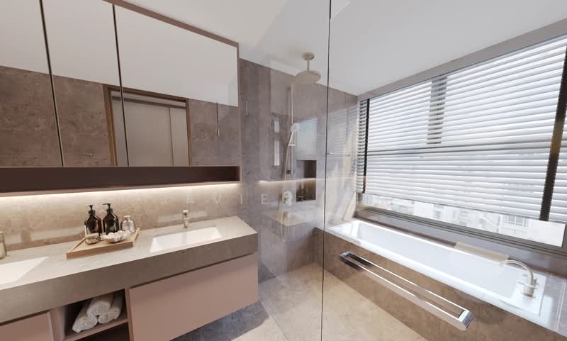Amber House Apartment For Sale at S$ 5,200,000 | PropertyGuru Singapore - Master Bathroom