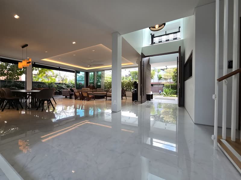 Almost New Prime D10 Bungalow by Award Winning Architect! Detached House For Sale at S$ 22,000,000 | PropertyGuru Singapore - Living Room