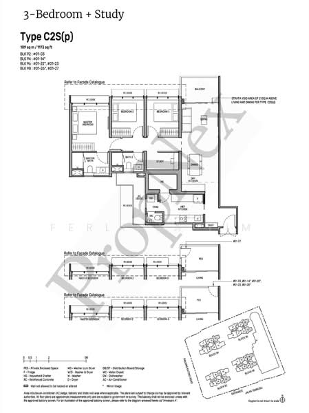 Tembusu Grand, 92 Jalan Tembusu, 3 Bedrooms, 1,173 sqft, Condominium For Rent, by Ferlicia Lim, 500066373 - PropertyGuru.com.sg
