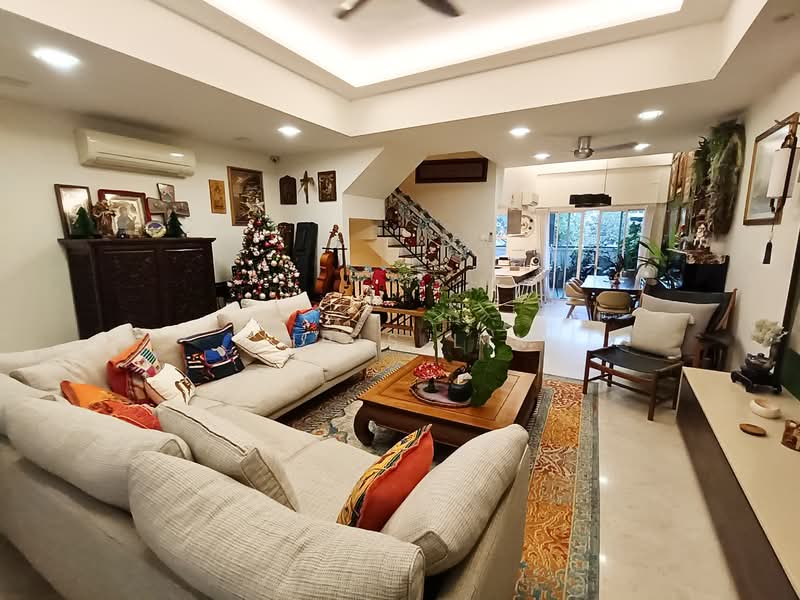 Horizon Green Terraced House For Sale at S$ 3,288,000 | PropertyGuru Singapore - Living Room