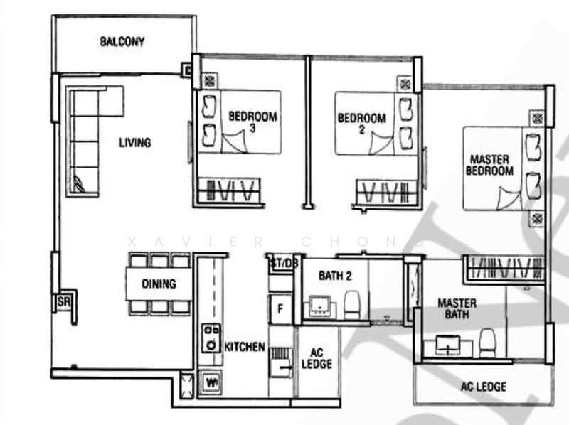 Esparina Residences, 123 Compassvale Bow, 3 Bedrooms, 1,001 sqft, Executive Condominium For Rent, by Xavier Chong, 500066552 - PropertyGuru.com.sg