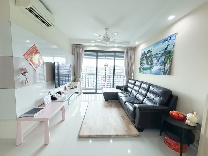 Esparina Residences, 123 Compassvale Bow, 3 Bedrooms, 1,001 sqft, Executive Condominium For Rent, by Xavier Chong, 500066552 - Living Room - PropertyGuru.com.sg