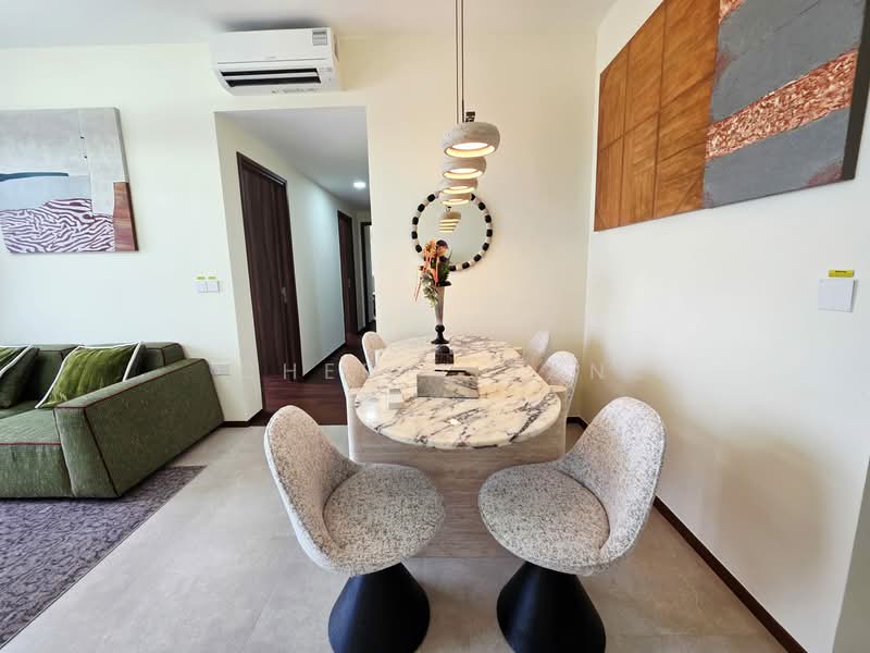 Lentor Modern, Lentor Central, 3 Bedrooms, 990 sqft, Condominium For Rent, by Cheryl Tan, 500066652 - Dining Room - PropertyGuru.com.sg