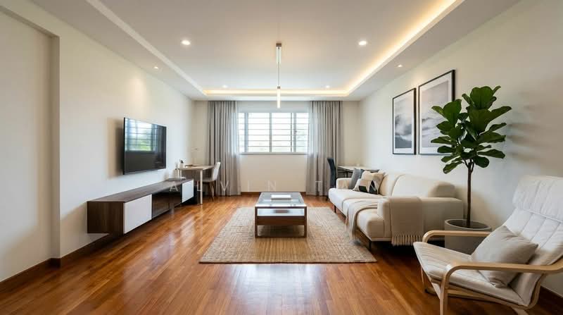 103 Jurong East Street 13, 103 Jurong East Street 13, 3 Bedrooms, 1,291 sqft, HDB Flat For Sale, by Alvin Tan, 500066671 - Living Room - ai inspired - PropertyGuru.com.sg