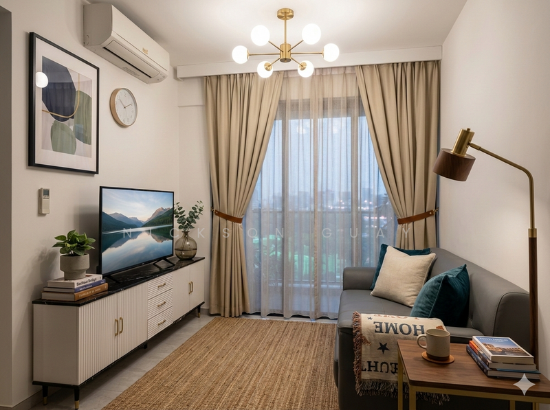 The Florence Residences Condominium For Sale at S$ 1,320,000 | PropertyGuru Singapore - Living Room