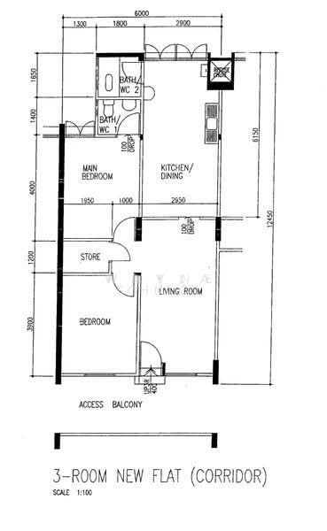 364 Clementi Avenue 2, 364 Clementi Avenue 2, 2 Bedrooms, 721 sqft, HDB Flat For Rent, by Wayne Ong, 500066887 - PropertyGuru.com.sg