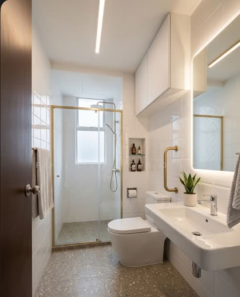 The Eden @ Tampines, 39 Tampines Street 34, 3 Bedrooms, 1,184 sqft, Condominium For Sale, by Philip Chong, 500067306 - Bathroom - PropertyGuru.com.sg