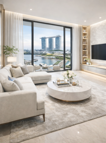 W Residences Marina View - Singapore Condominium For Sale at S$ 1,778,000 | PropertyGuru Singapore - Living Room