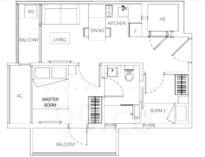 Millage, 55 Changi Road, 2 Bedrooms, 506 sqft, Apartment For Sale, by Desmond Kuah, 500067491 - PropertyGuru.com.sg