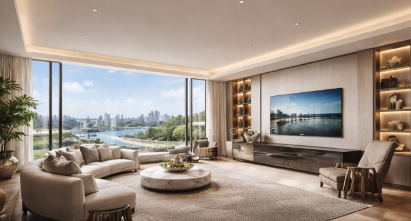 One Marina Gardens Apartment For Sale at S$ 4,702,800 | PropertyGuru Singapore - Living Room