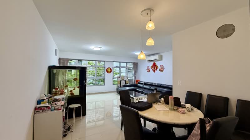 View of living and dining from entrance