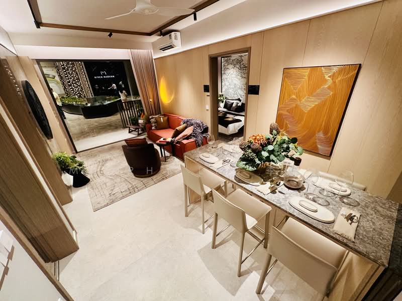 River Modern Condominium For Sale at S$ 2,506,000 | PropertyGuru Singapore - Living Room