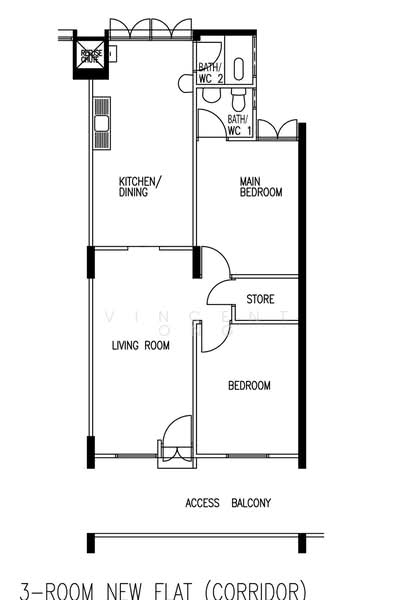 713 Clementi West Street 2, 713 Clementi West Street 2, 2 Bedrooms, 721 sqft, HDB Flat For Rent, by Vincent Ong, 500067986 - PropertyGuru.com.sg