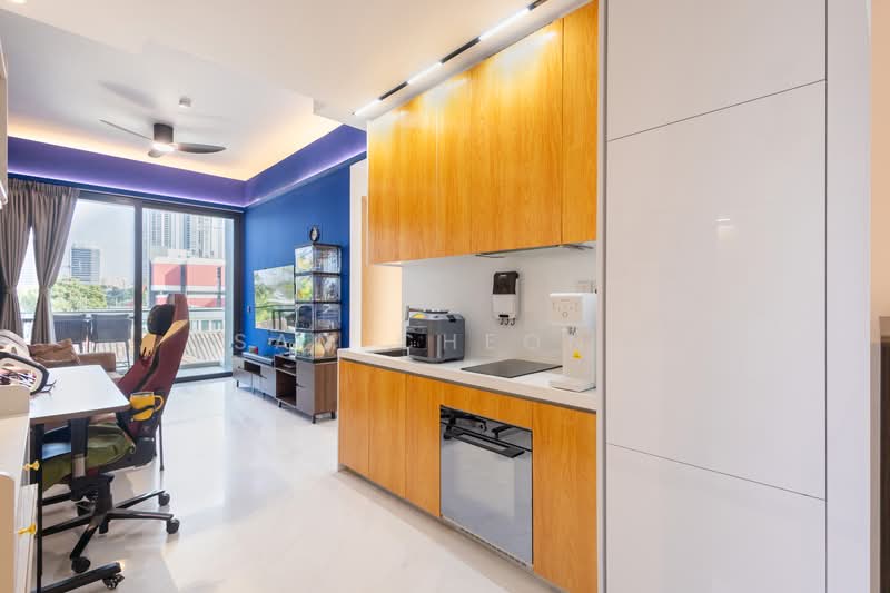 Freehold 1Bed CCR Near MRT Condominium For Sale at S$ 1,290,000 | PropertyGuru Singapore - Living Room