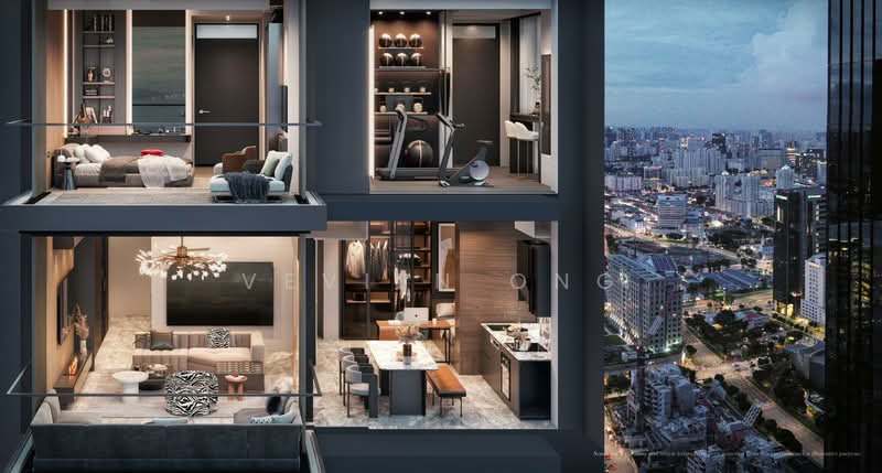 Midtown Modern Condominium For Sale at S$ 6,328,000 | PropertyGuru Singapore - Bedroom