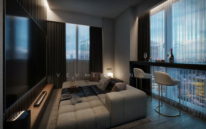 Midtown Modern Condominium For Sale at S$ 6,328,000 | PropertyGuru Singapore - Living Room