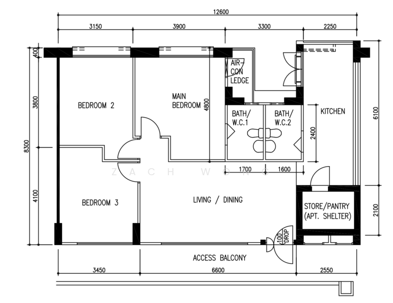 55 Strathmore Avenue, 55 Strathmore Avenue, 3 Bedrooms, 1,022 sqft, HDB Flat For Rent, by Zach Wong, 500068024 - PropertyGuru.com.sg