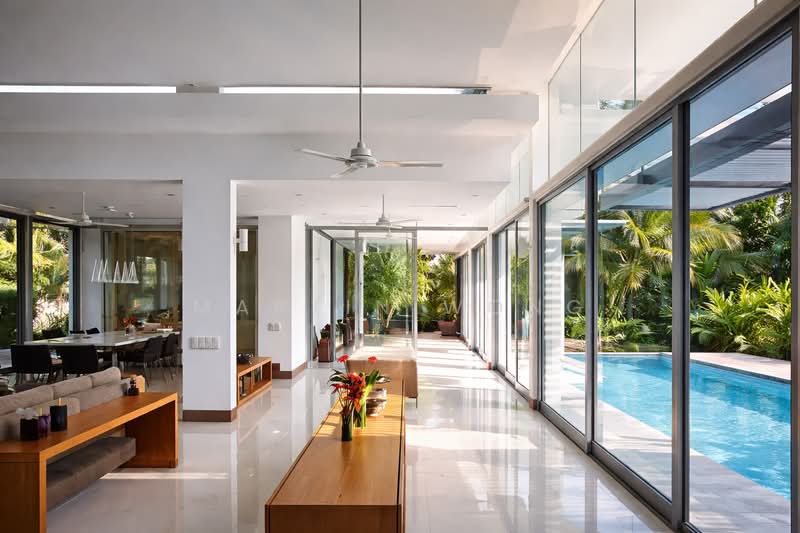 Nature Views Thru Full-Height Glass Drs