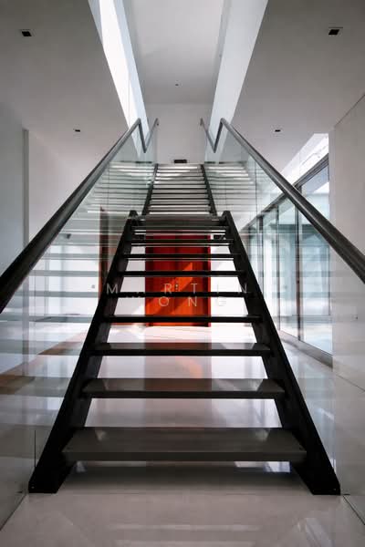 An architectural showpiece staircase
