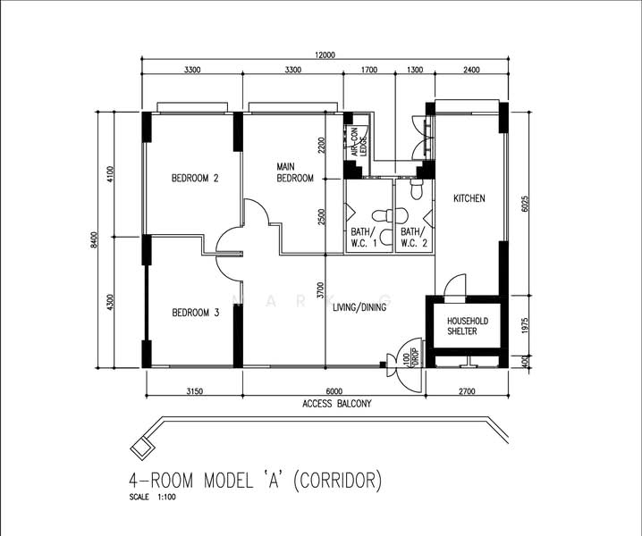 692B Choa Chu Kang Crescent, 692B Choa Chu Kang Crescent, 3 Bedrooms, 968 sqft, HDB Flat For Rent, by Mark G, 500068056 - PropertyGuru.com.sg