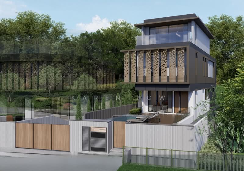 ❤️ Luxurious Brand New 2.5 storey+basement Bungalow ❤️ 8897 I732, Merryn Road, Trevose Crescent, Kheam Hock Road, 6 Bedrooms, 9,531 sqft, Bungalow House For Sale, by Karen Low, 500068195 - Exterior - PropertyGuru.com.sg