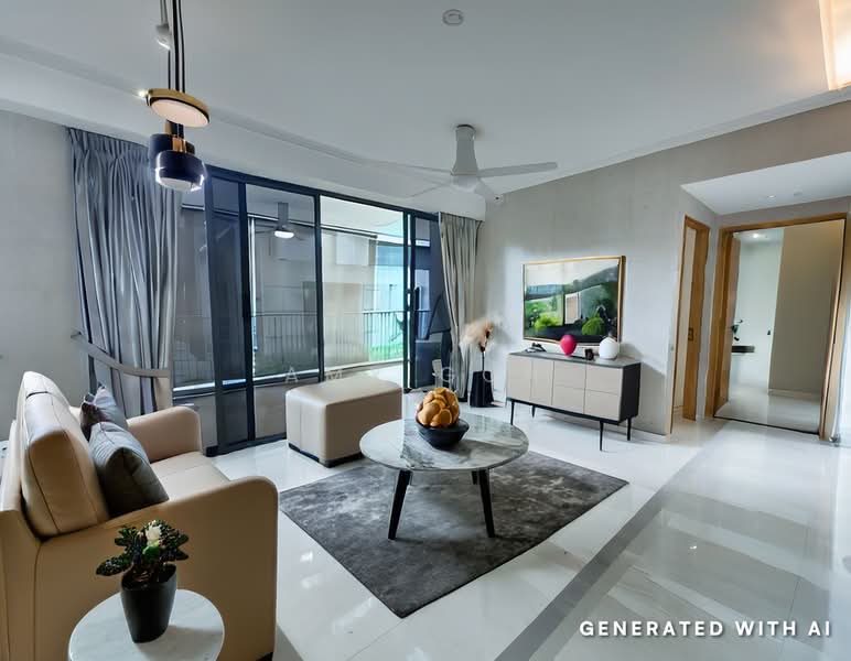 La Fiesta, Sengkang Square, 3 Bedrooms, 1,119 sqft, Condominium For Sale, by Amy Goh, 500068367 - Living Room - PropertyGuru.com.sg