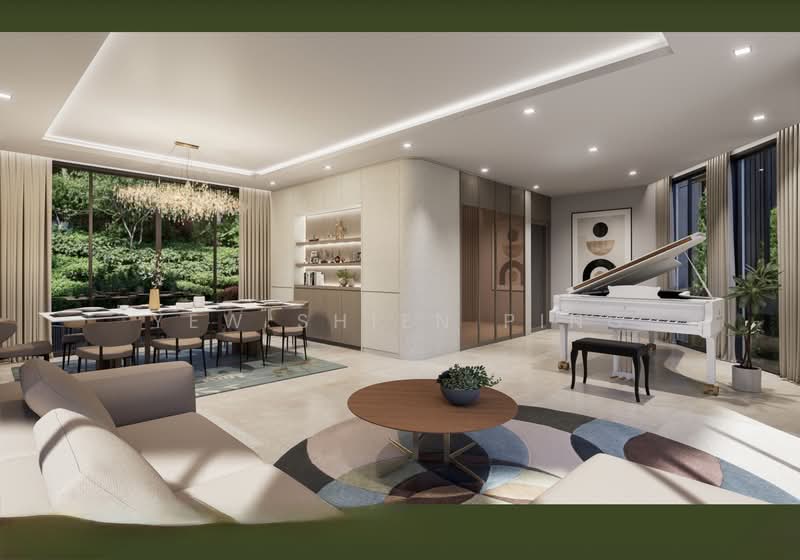 Pair of Brand New Freehold Detached with Basement @ Kheam Hock Road Detached House For Sale at S$ 20,000,000 | PropertyGuru Singapore - Living Room