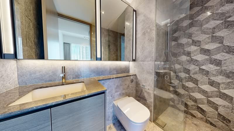 Leedon Green, 26 Leedon Heights, 2 Bedrooms, 710 sqft, Condominium For Rent, by Joseph Khoo, 500068748 - Master Bathroom - PropertyGuru.com.sg