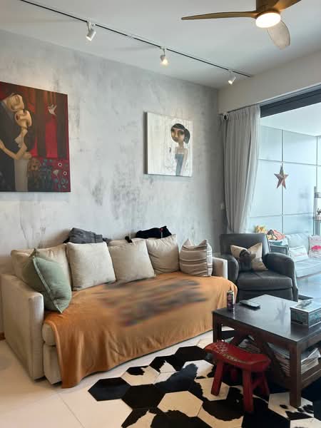 Concourse Skyline, 300 Beach Road, 1 Bedroom, 1,098 sqft, Condominium For Rent, by Li Lin, 500068841 - Living Room - PropertyGuru.com.sg