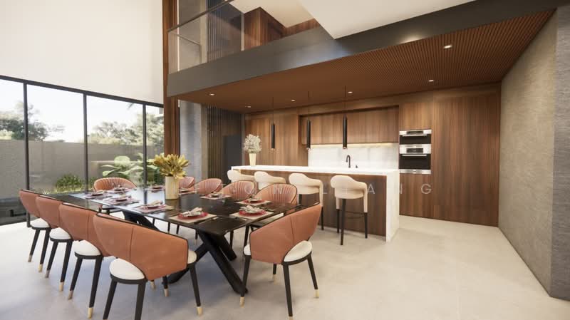 💫 True Corner Bt Timah Linked Bungalow, Jalan Jambu Mawar, 6 Bedrooms, 9,000 sqft, Semi-Detached House For Sale, by Clifton Liang, 500068894 - Dining Room - PropertyGuru.com.sg