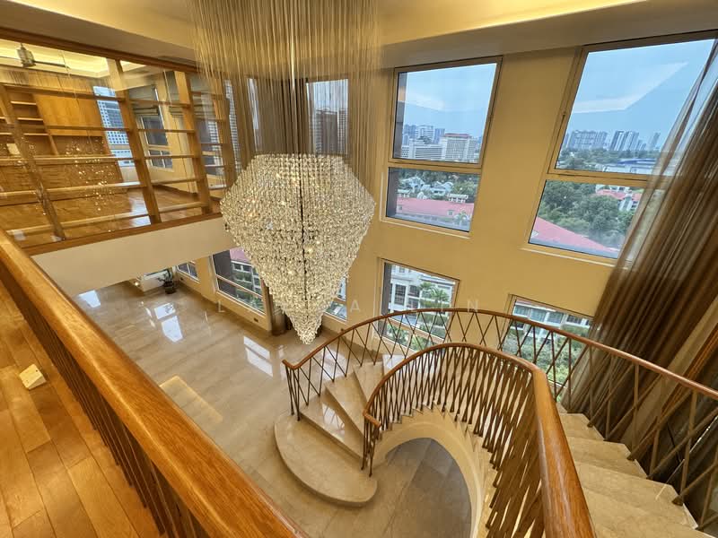 D10 Freehold Orchard Rd Condo Condominium For Sale at S$ 13,800,000 | PropertyGuru Singapore - Duplex Penthouse with Spiral Staircase