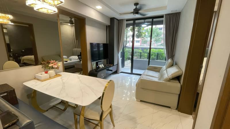 Living + Dining Room (View 3)