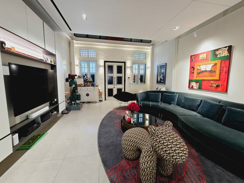 Dashing Modern Orchard Couple's Showpiece Conservation House For Sale at S$ 6,400,000 | PropertyGuru Singapore - Living Room
