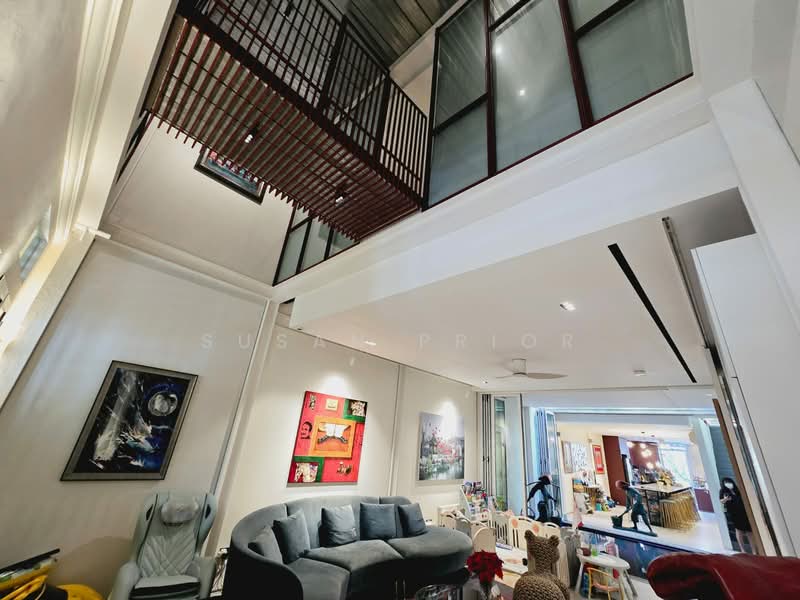 Dashing Modern Orchard Couple's Showpiece Conservation House For Sale at S$ 6,400,000 | PropertyGuru Singapore - Living Room