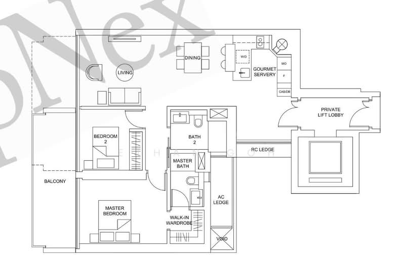 Marina One Residences, 21 Marina Way, 2 Bedrooms, 1,130 sqft, Condominium For Rent, by Ethan Goh, 500069624 - PropertyGuru.com.sg
