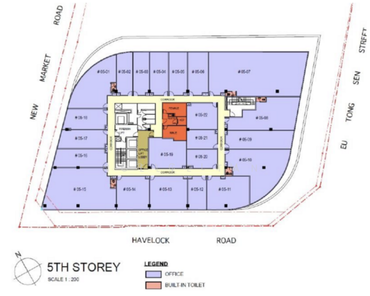 Havelock II, 2 Havelock Road, 1,259 sqft, Office For Rent, by Eric Lim, 500070164 - CommercialGuru.com.sg