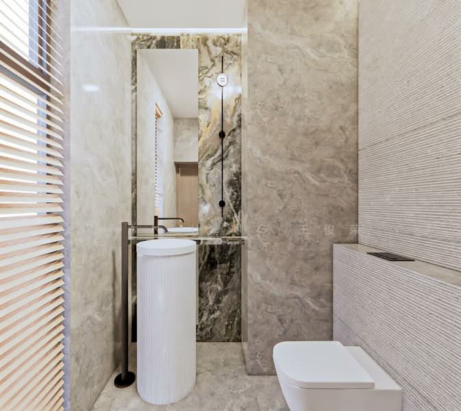 Brand New Modern 2.5 Sty Corner Terrace with Basement & Lift | 5,931 sqft Built-Up Corner Terrace For Sale at S$ 7,500,000 | PropertyGuru Singapore - Bathroom