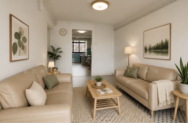 53 Lorong 5 Toa Payoh, 53 Lorong 5 Toa Payoh, 3 Bedrooms, 732 sqft, HDB Flat For Sale, by Ben Woo Kum Tong, 500070334 - Living Room - PropertyGuru.com.sg