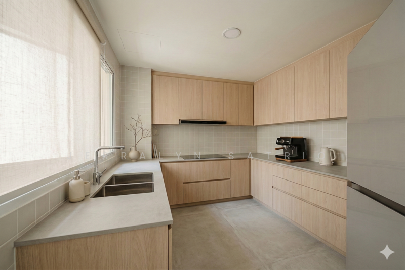 Yew Mei Green Condominium For Sale at S$ 1,399,000 | PropertyGuru Singapore - Rendering - Kitchen V1