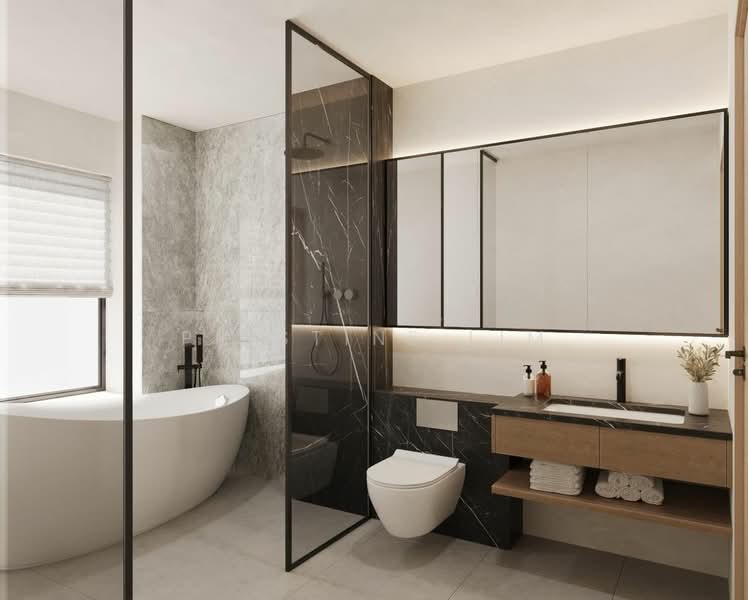 Luxury Brand New Inter-Terrace Freehold In Jalan Sankam Raod Terraced House For Sale at S$ 6,200,000 | PropertyGuru Singapore - Bathroom