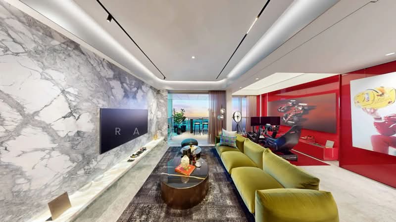 W Residences Marina View - Singapore Condominium For Sale at S$ 3,100,800 | PropertyGuru Singapore - Living Room