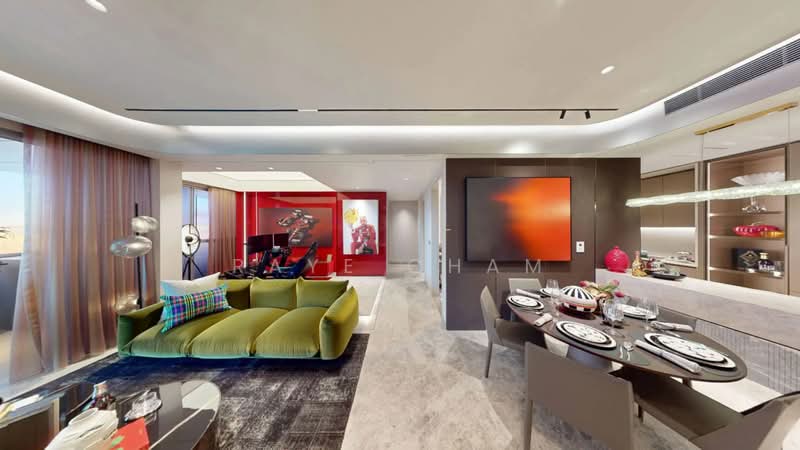 W Residences Marina View - Singapore Condominium For Sale at S$ 3,100,800 | PropertyGuru Singapore - Living Room