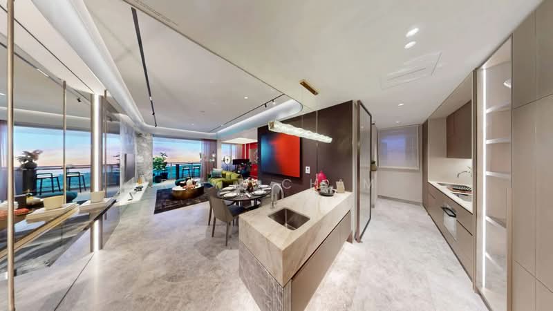 W Residences Marina View - Singapore Condominium For Sale at S$ 3,100,800 | PropertyGuru Singapore - Living Room