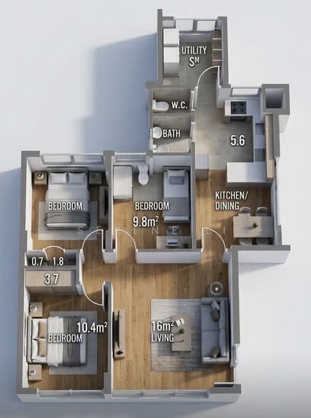 54 Marine Terrace HDB Flat For Sale at S$ 648,800 | PropertyGuru Singapore - Bedroom