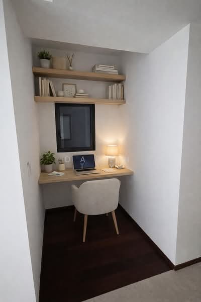 Lentor Modern, 5 Lentor Central, 2 Bedrooms, 732 sqft, Condominium For Sale, by Daren Tay, 500071463 - Flexi Rm - AI gen (study) - PropertyGuru.com.sg