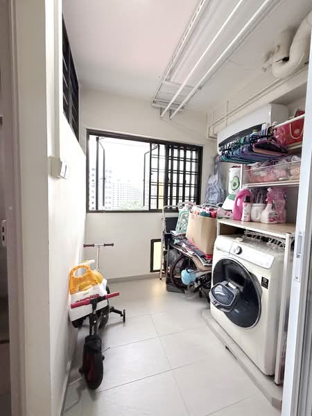 Yard- washing machine and laundry area