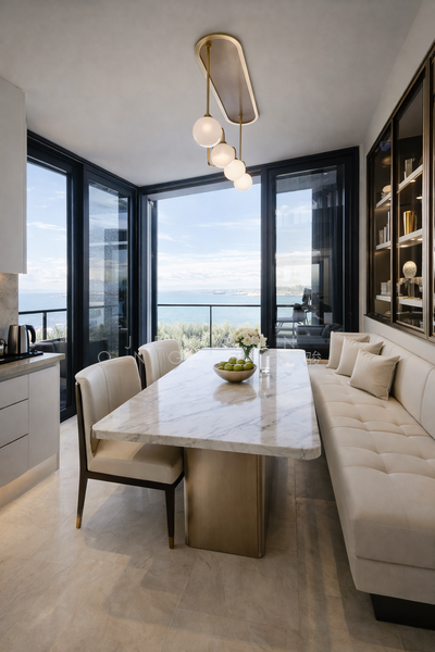 Freehold Sea View Penthouse with Unblocked Views in Prime East Coast Condominium For Sale at S$ 5,800,000 | PropertyGuru Singapore - Dining Room