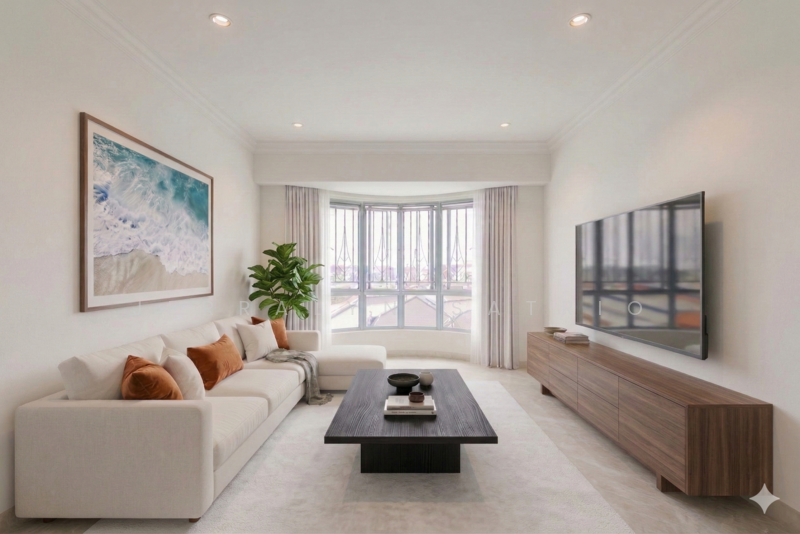 Yew Mei Green Condominium For Sale at S$ 1,390,000 | PropertyGuru Singapore - Living Room