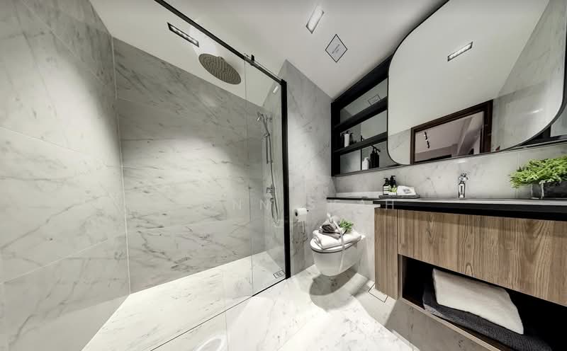 Sceneca Residence, Tanah Merah Kechil Link, 2 Bedrooms, 764 sqft, Apartment For Rent, by Elonn Seah, 500071940 - Bathroom - PropertyGuru.com.sg