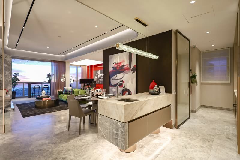 W Residences Marina View - Singapore Condominium For Sale at S$ 3,358,000 | PropertyGuru Singapore - Living Room